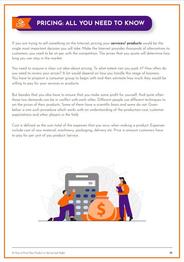 How To Price Your Product Or Service Right