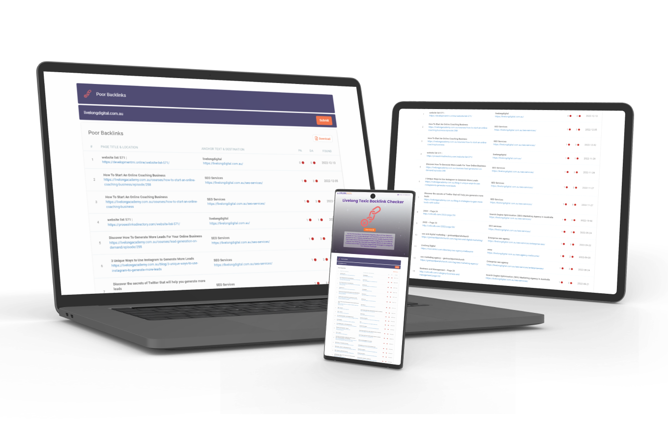 Toxic Backlink Checker Tool