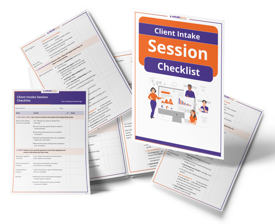 [FREE] Client Intake Session Checklist