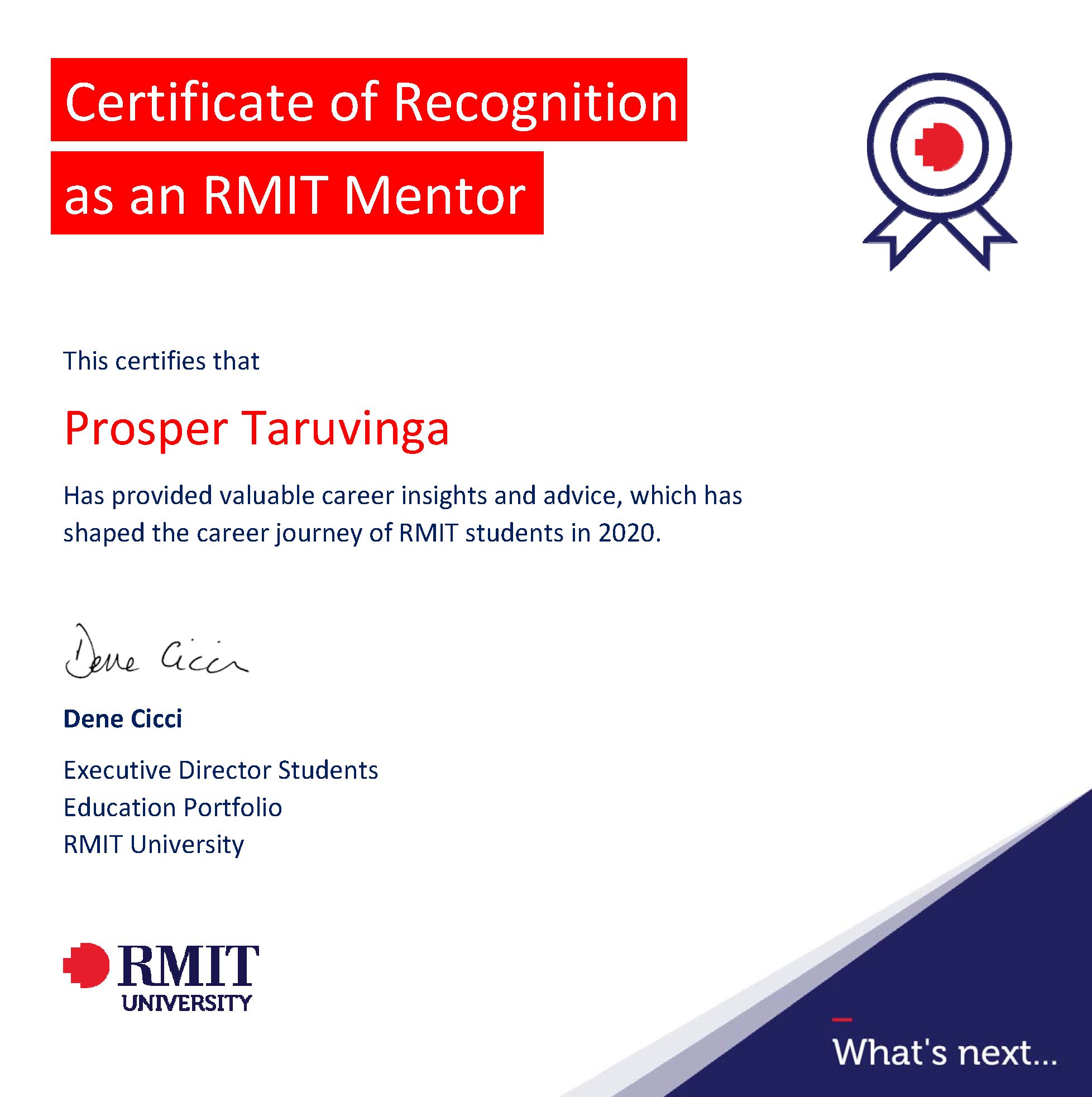RMIT Mentor