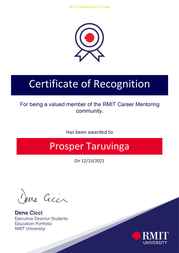 About Prosper Taruvinga